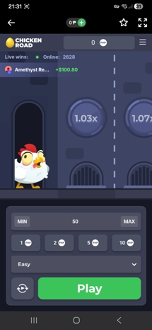 1xBet Chicken Road screenshot 2